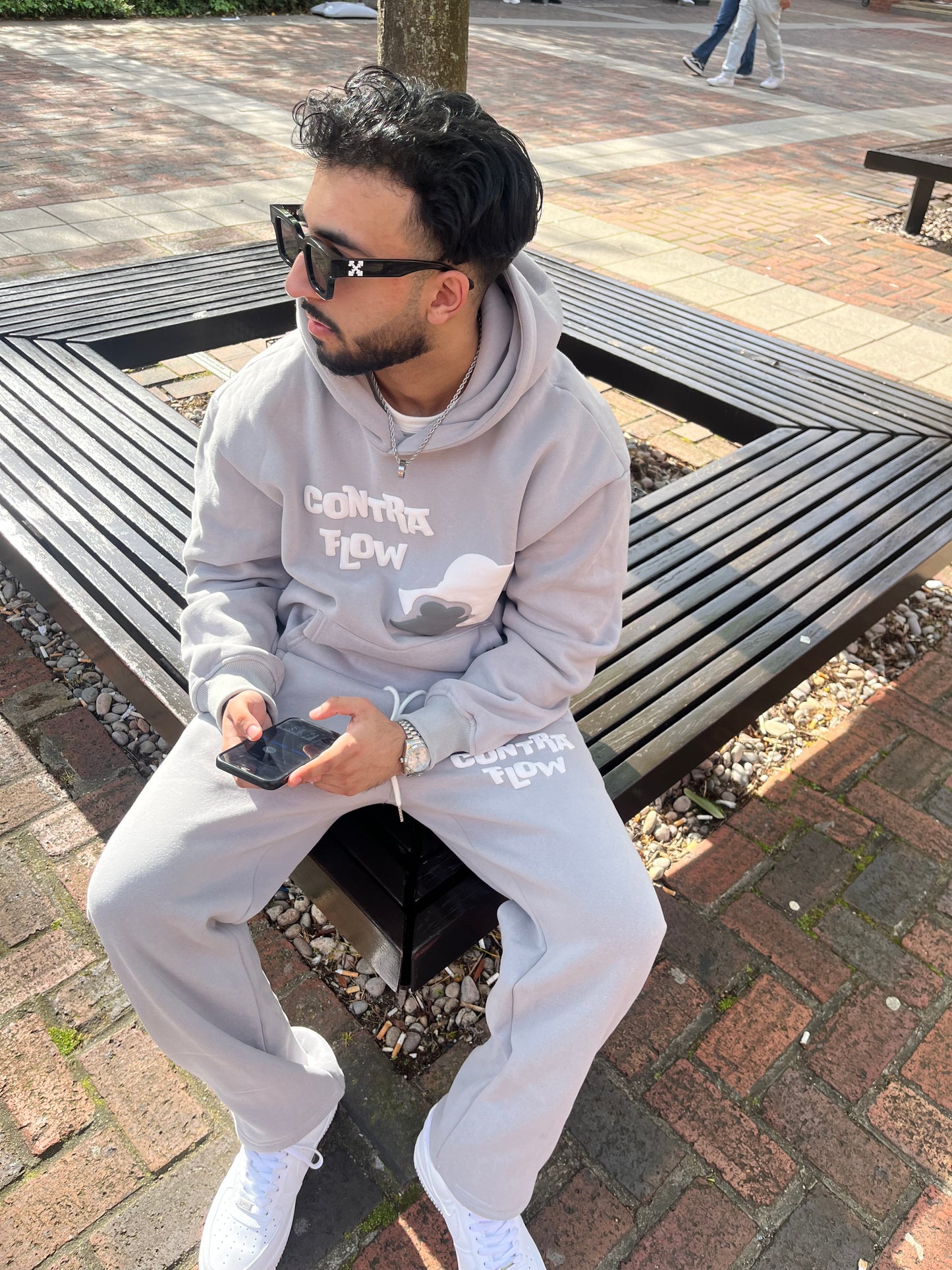 CONTRAFLOW PUFF PRINT HOODIE (Unisex)